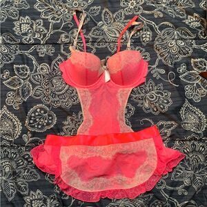Victoria Secret French Maid Lingerie Size 34C
